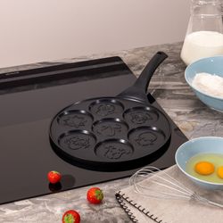 СКОВОРОДА AGNESS "FUNNY ZOO" С АНТИПРИГАР.ПОКРЫТИЕМ ДИАМЕТР=26.5 СМ.НА 7 ПОРЦИЙ (КОР=6ШТ.)