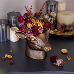 Статуэтка кашпо Олень Эклер Бронза