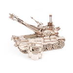 Танк Хищник от Lemmo из фанеры. Деревянный конструктор, сборная модель, 3D пазл, военная техника, стреляет