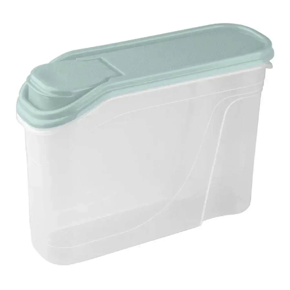 Емкость для сыпучих продуктов 1,5 л (микс 3) (бежевый/светло-голубой)