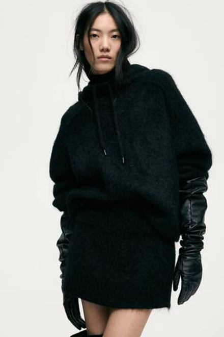 H&M Юбка из смесовой мохеровой ткани, черный