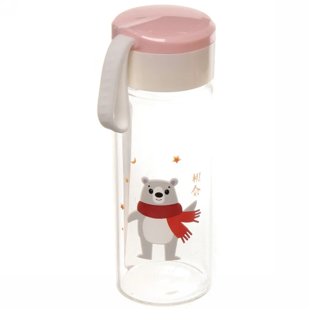 Бутылка питьевая стеклянная 320мл «Полярный Мишка»