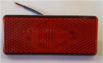 Световозвращатель Г-ль красный ромб (защелки) 12диодов (12В)