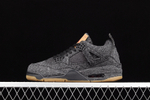 LEVI'S X AIR JORDAN 4 RETRO BLACK DENIM BLACK/BLACK-BLACK