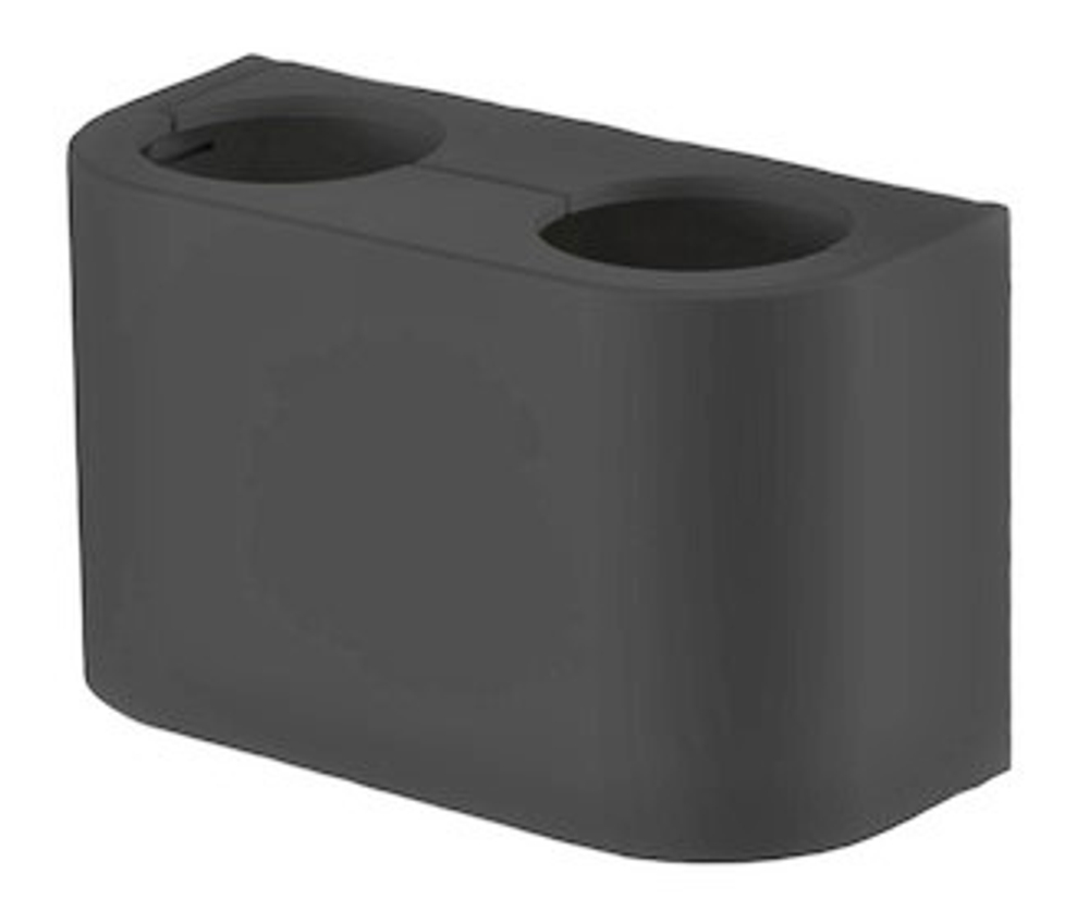 Декоративная крышка для мультифлекса (ЧЕРНЫЙ МАТОВЫЙ) АВА (25шт)