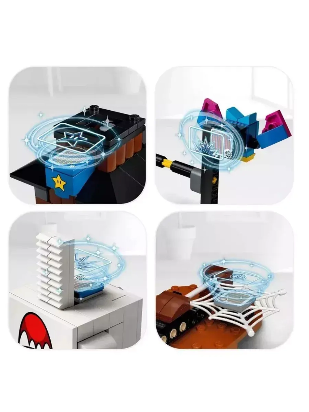 Конструктор Марио Король Бу и двор с призраками 458 деталей