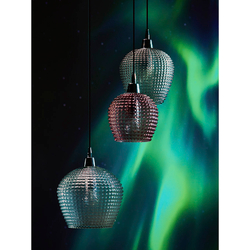 Светильник подвесной каскадный aurora, D50 см, сливовый/серый/прозрачный