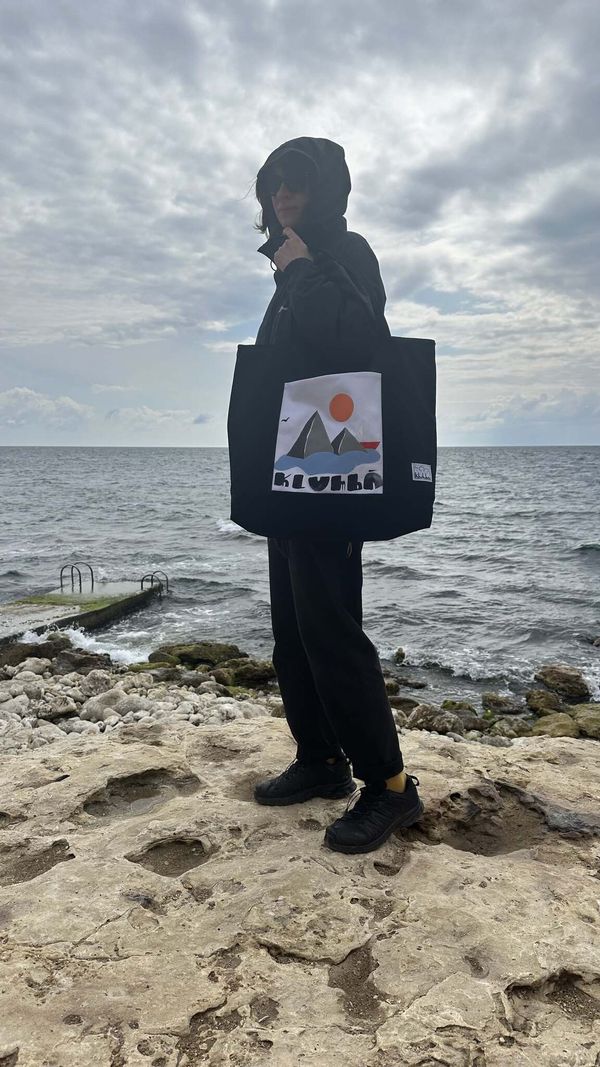 Сумка Utility Bag Mountains and Sea 002 черный - фото 2