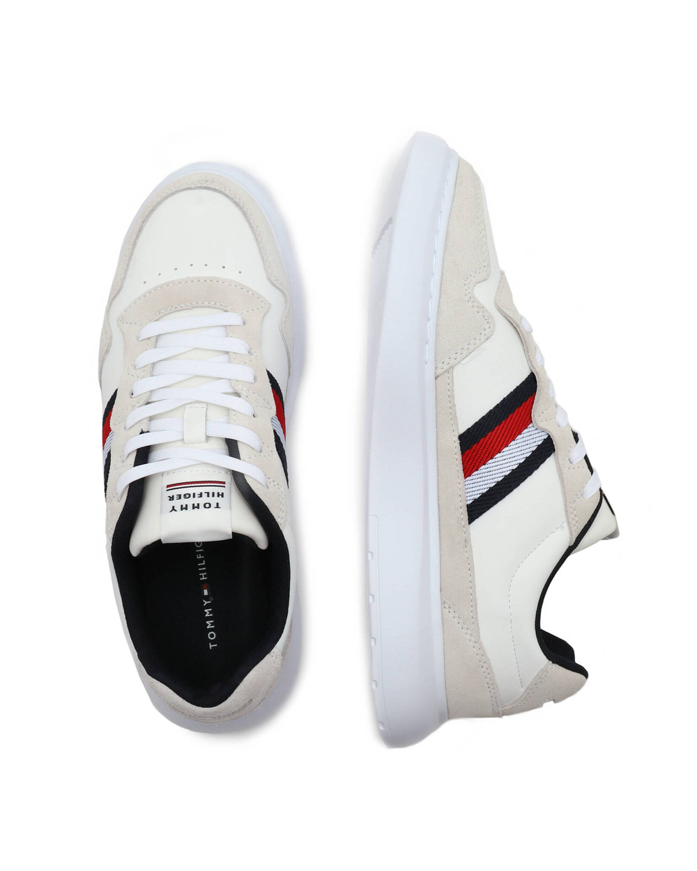 Кожаные кроссовки lightweight leather mix cup Tommy Hilfiger - бежевый(FM0FM04427)