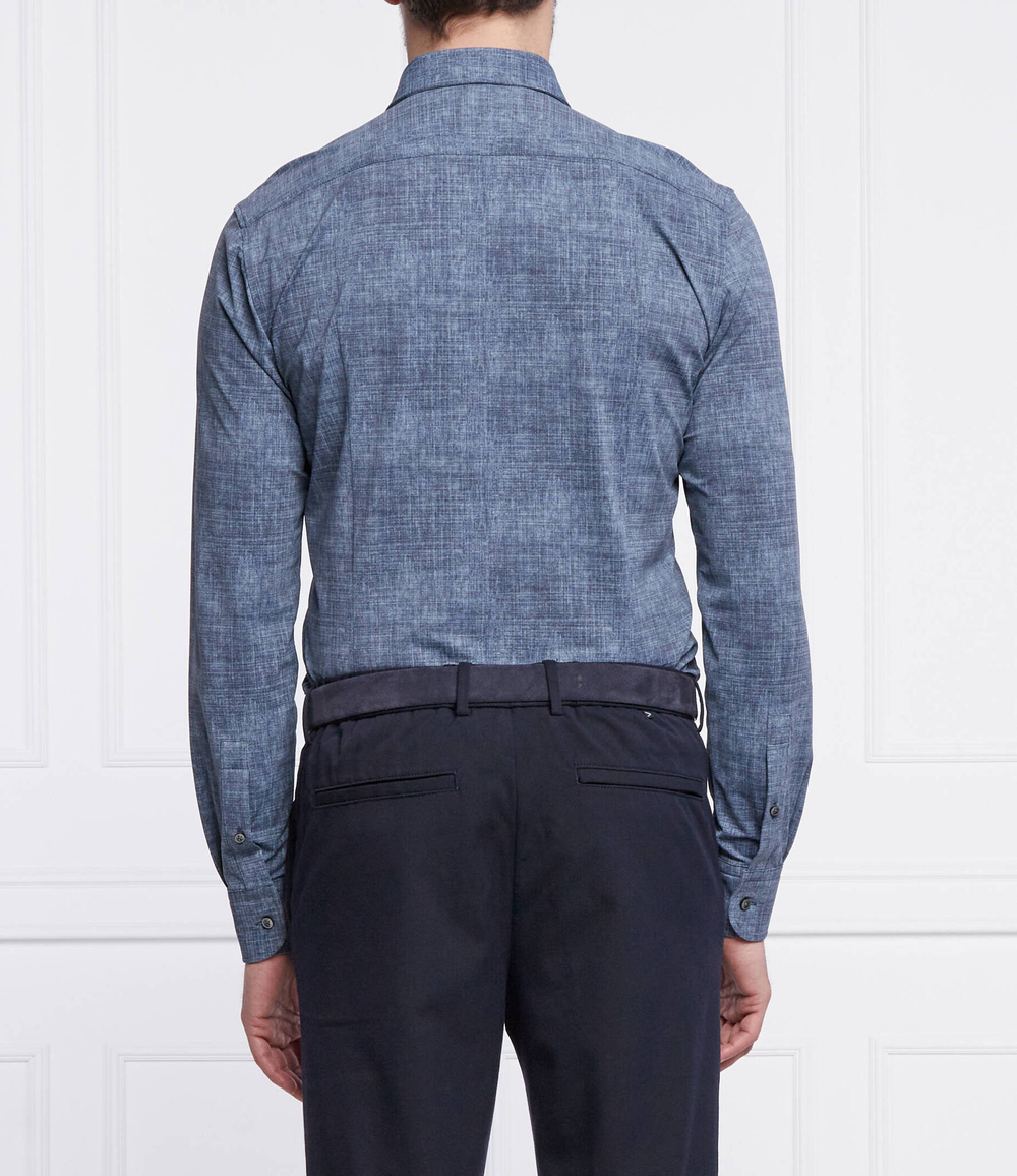 рубашка p-hank-kent-214 BOSS BLACK - темно-синий(50464821)