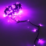 Гирлянда для дома 24м 280 ламп LED зелен.пров.,8 реж, IP-20, Фиолетовый (возможность соединения)