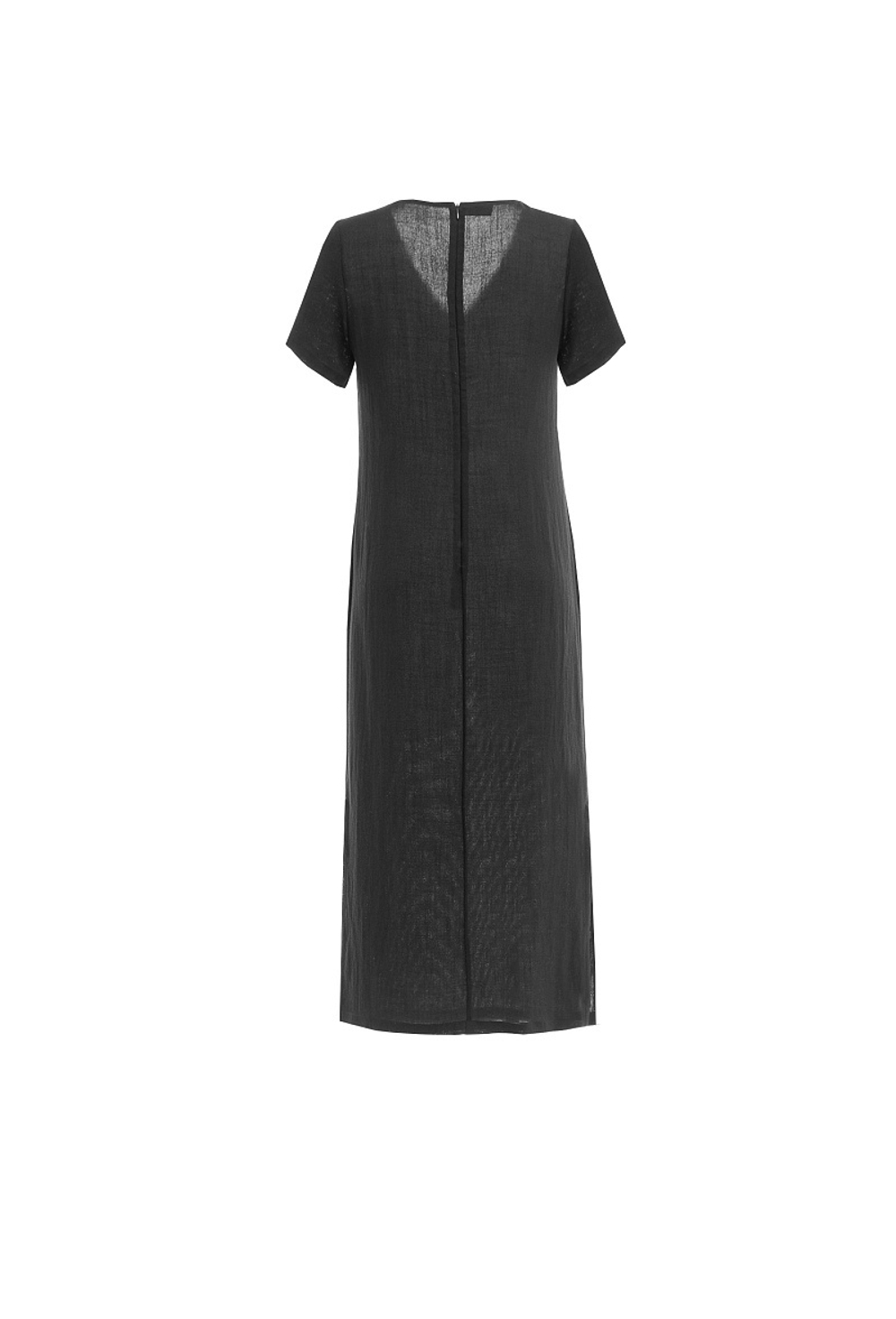 Удлиненная платье-туника чёрная 04-03-25 SS