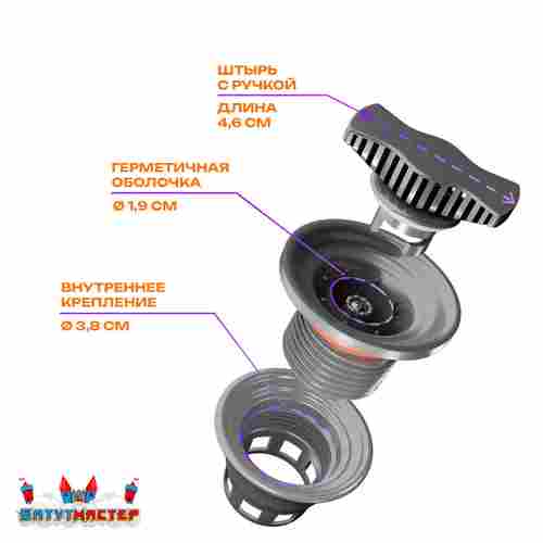 Клапан для водных аттракционов (бассейнов, аквапарков)