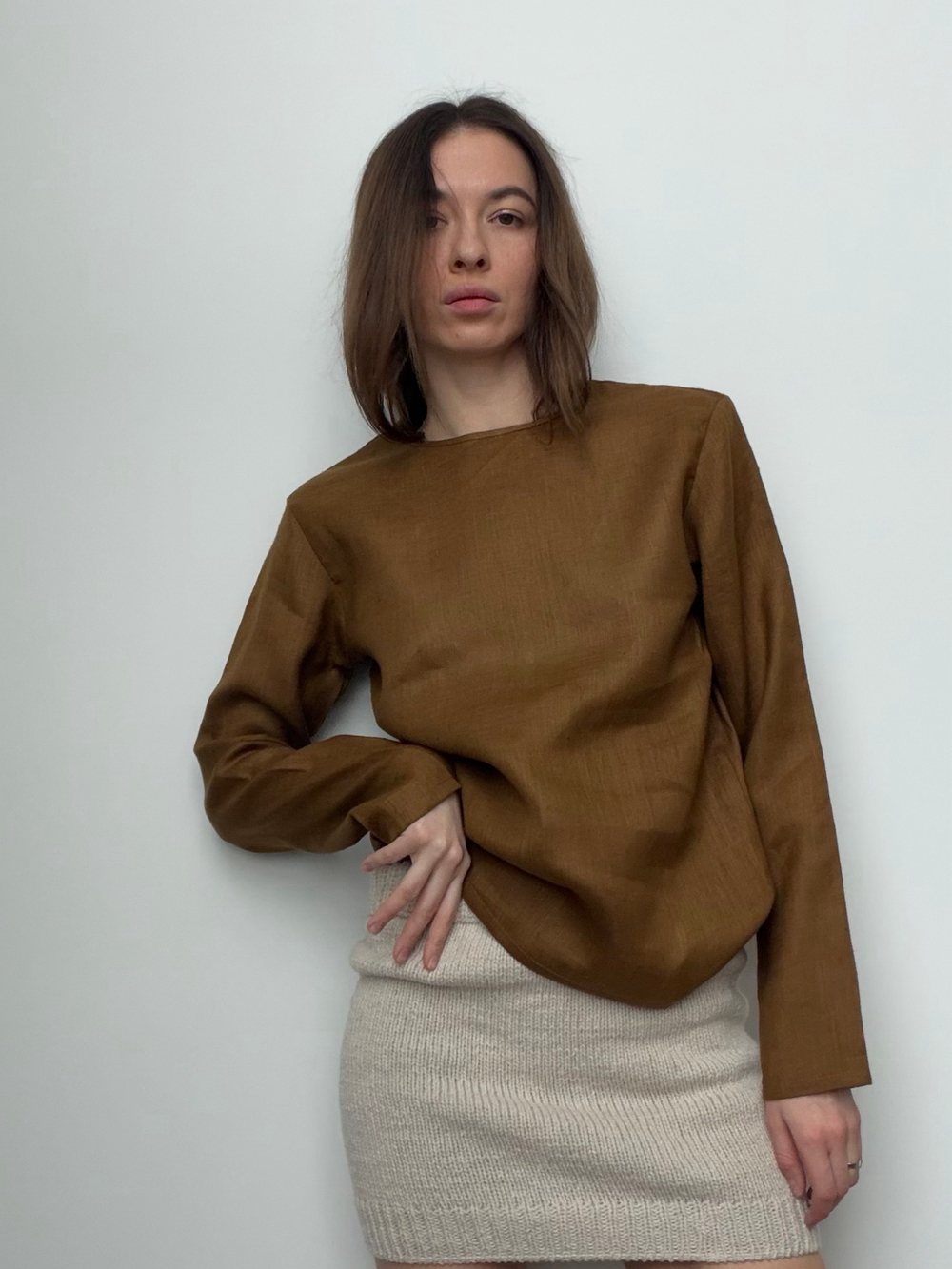 Футба льняная золотая гречка