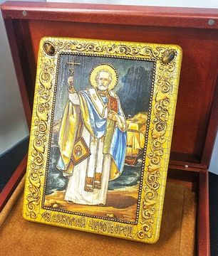 Икона Николай Чудотворец 15х20