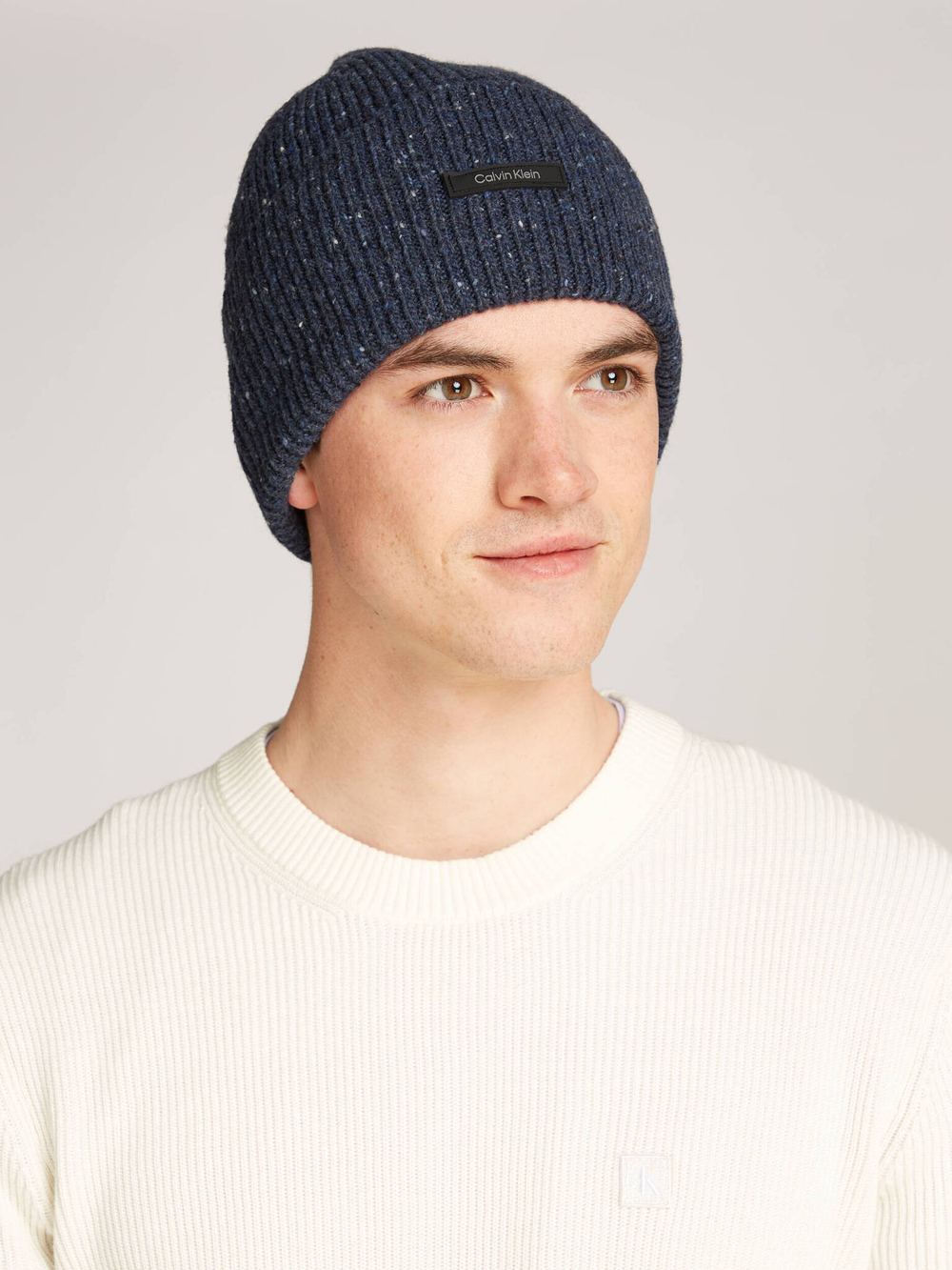 Хлопковая шапка Calvin Klein - темно-синий(K50K512358)