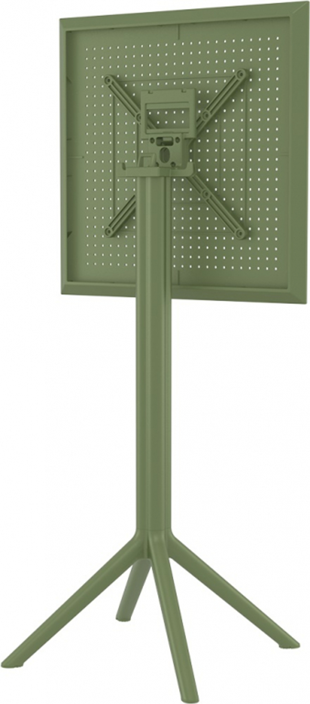 Стол пластиковый барный складной Siesta Contract Sky Folding Bar Table 60, оливковый