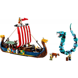 Конструктор LEGO Creator 3 в 1 31132 Корабль викингов и Змея Мидгарда