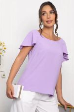 Блуза Летящая волна (сиреневая) Б13970-16М LT Collection