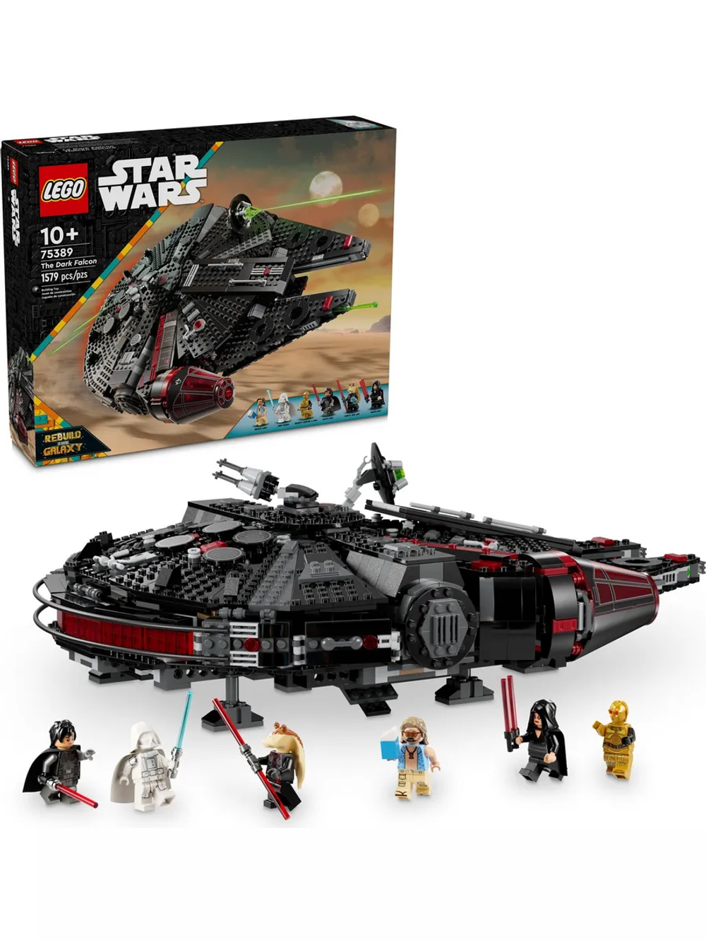 LEGO Star Wars 75389 «Тёмный Сокол» — космический корабль для коллекции