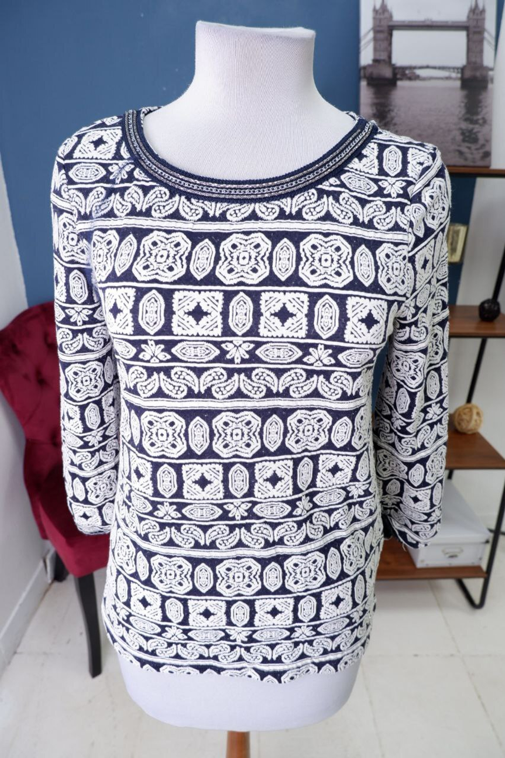 Джемпер Only с принтом 46 размер