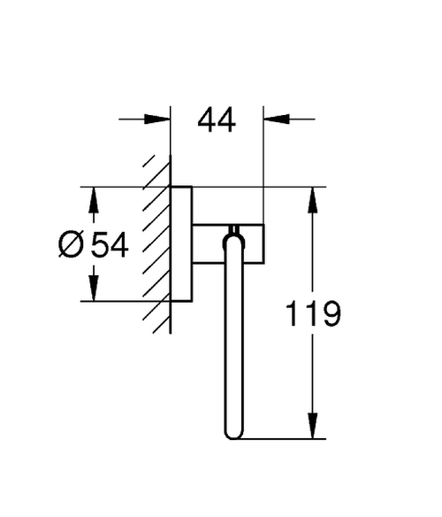 Держатель туалетной бумаги Grohe Essentials 40689DC1 Суперсталь