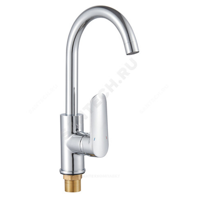 Смеситель для кухонной мойки ручка сбоку одноручный ПСМ-200 Профсан PSM-200-3