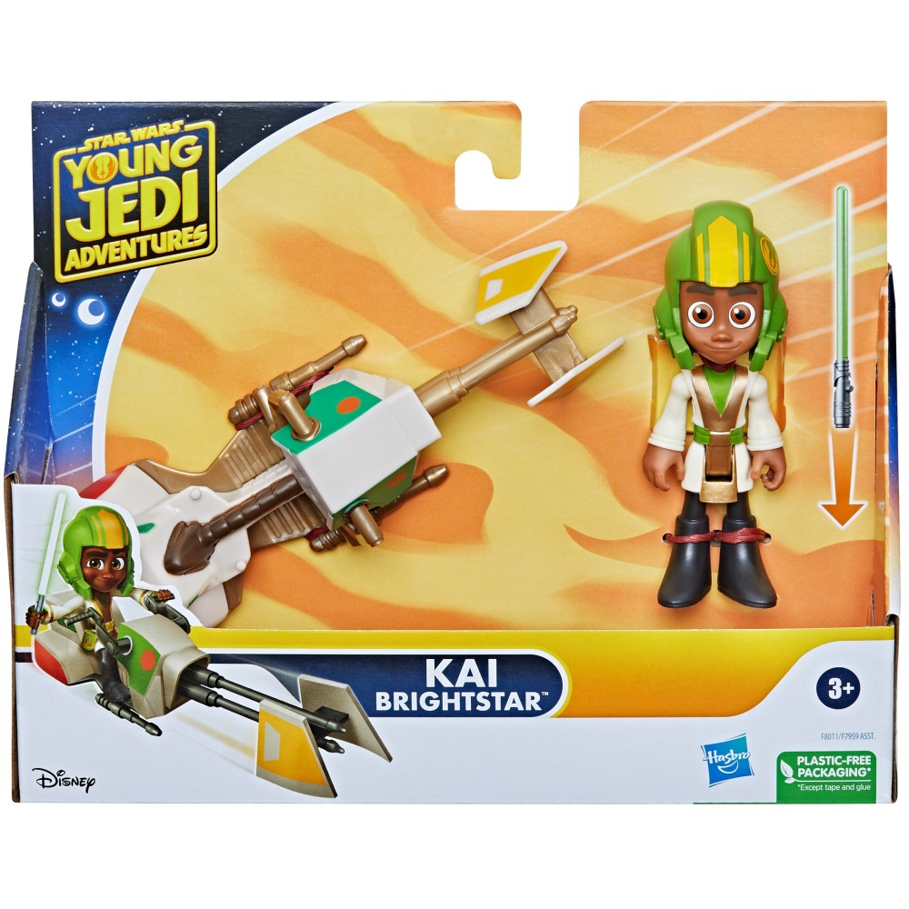 Hasbro Star Wars - Фигурка действия Кай Брайтстар + джетпак Приключения молодых джедаев F8011