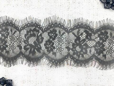 Кружево Французское, ш. 10,5 см, серый