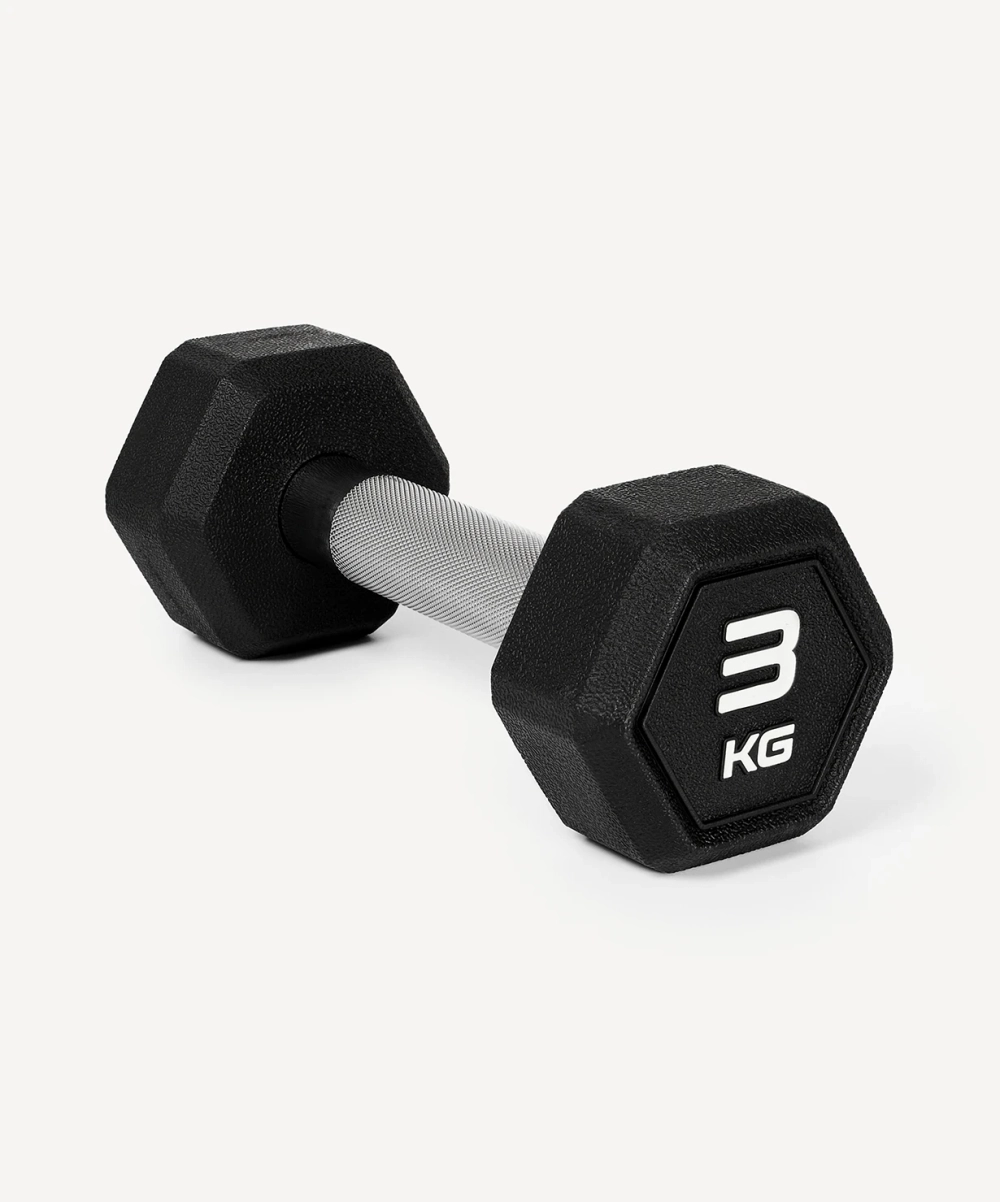 Гантель гексагональная обрезиненная PRO Starfit