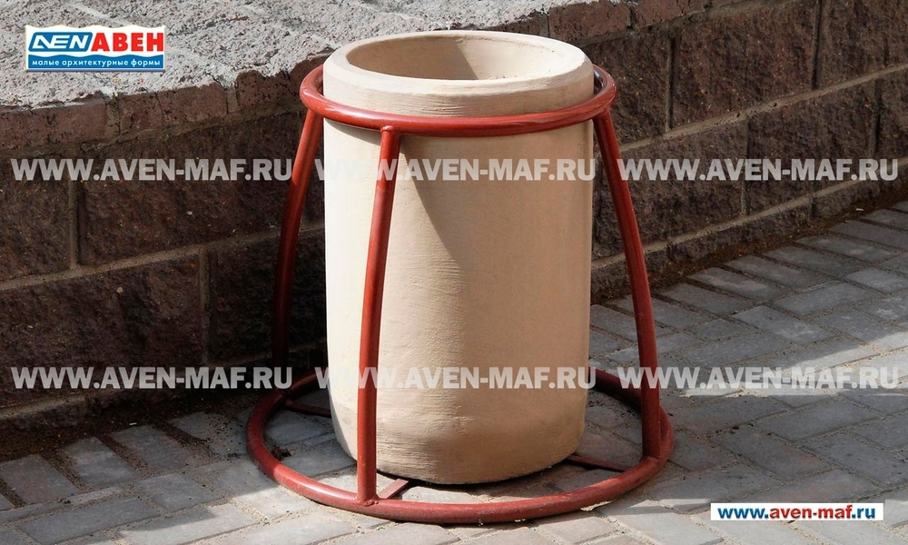 Бетонная урна для мусора