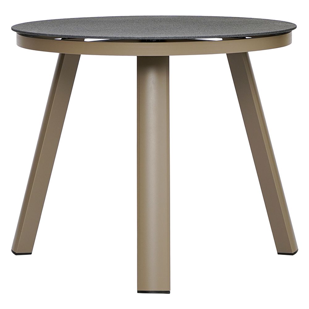 Стол обеденный Leif, Ø90 см, серо-бежевый