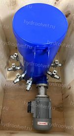 10DDRB-N1.8/10 - Станция смазки электрическая для многоточечных систем, рабочее давление до 315 бар, подача 1,8 мл/мин, мощность двигателя 0,18 кВт, объем бака 10 литров, число выходов: 10