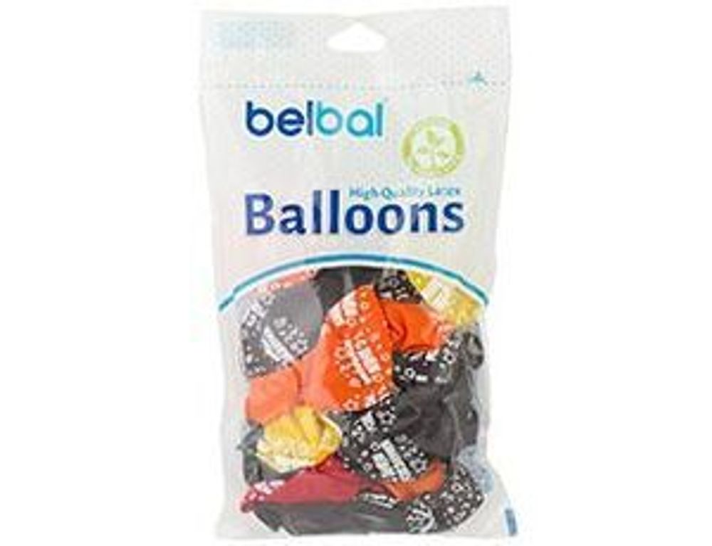 Шар (14"/36 см) Шелкография кристалл, С ДР Серпантин 25 шт.