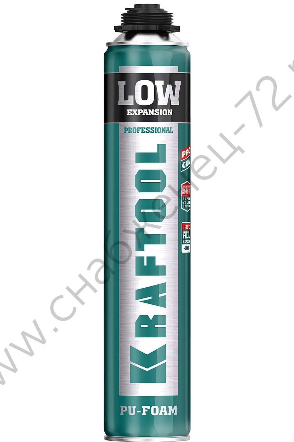 KRAFTOOL LOW EXPANSION выход до 50л 800мл SVS не залипающий клапан, пистолетная всесезонная, Монтажная пена (41181)