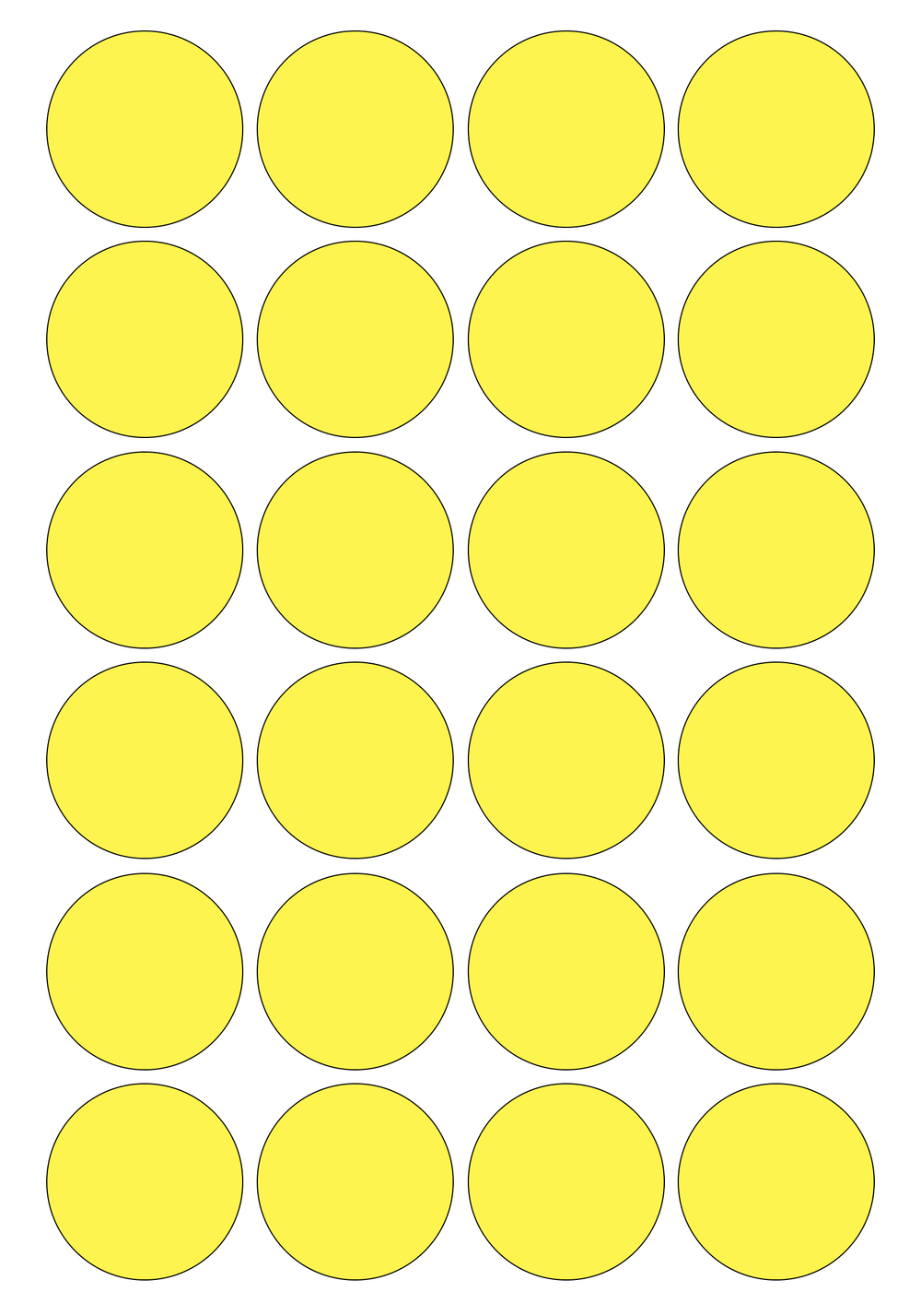 Виниловые наклейки для упаковки и маркировки Policomprint M7. 30 мм. 24 шт.