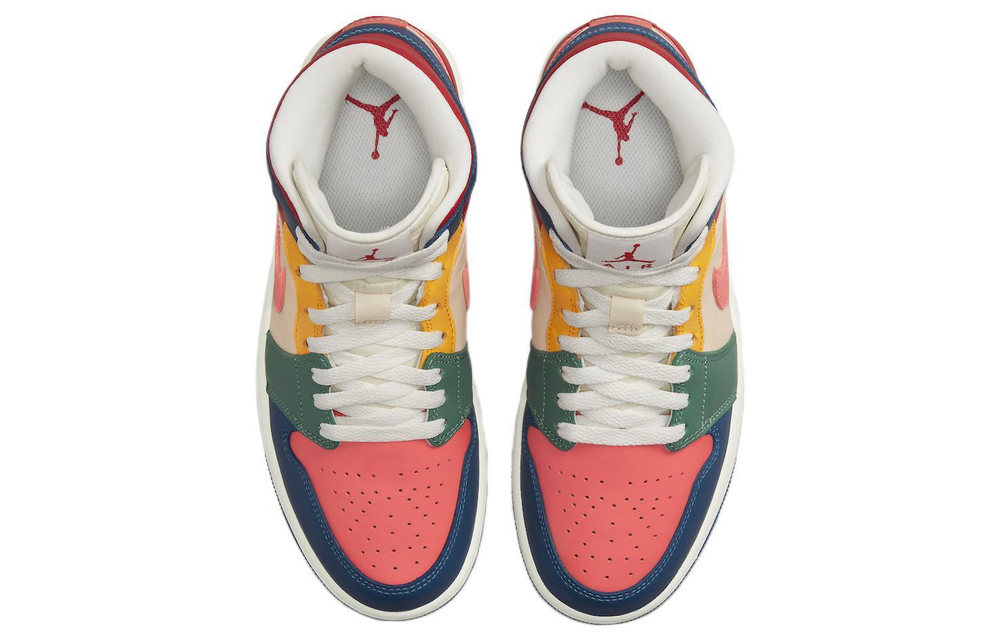 Кроссовки Jordan Air Jordan 1 Mid Se "Multi-Color" (Женская размерная сетка)