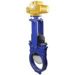 Knife Gate Valve Elephant PSI145 Class 125 NBR Wafer type, Cast Iron, Bidirectional, with Elephant-MT-200 380V electric actuator