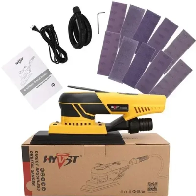 Затирочная машинка HYVST ks-06-150-3.0(ход 3.0мм) многофункциональный Электрическая эксцентриковая бесщеточная шлифмашинка