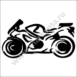 Авто мото наклейка "Мотоцикл"