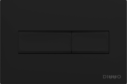 Кнопка смыва для унитаза DIWO 7323 пластик, цвет матовый черный