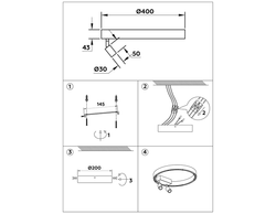 Ambrella Потолочный светодиодный светильник LineTech FL5805