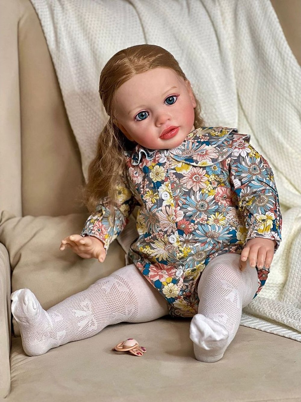 Кукла Реборн мягконабивная 65см в пакете (FA-512)