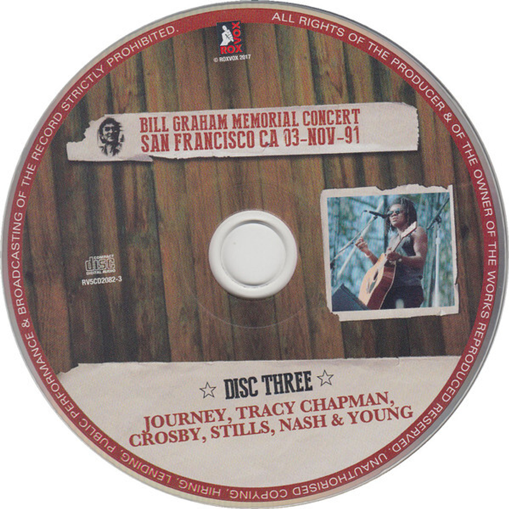 Various Artists /Bill Graham Memorial Concert San Francisco CA 03-Nov-91 (5CD)