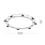 Светильник встраиваемый LED 30W 3000K