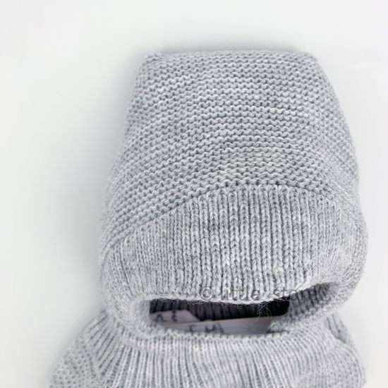 Шапка-шлем зимняя "Непоседа" серая