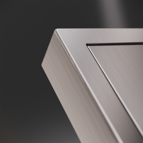 Клавиши для выключателя/переключателя двухклавишного, S70 Metal (никель)