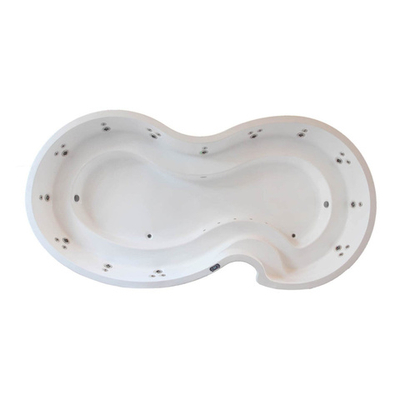 Большой плавательный закруглённый гидромассажный спа-бассейн Mexda WS-PC06CH