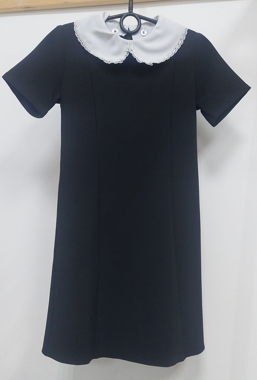 Платье школьное для девочки на последний звонок на первое 1 сентября СССР чёрное 110 112