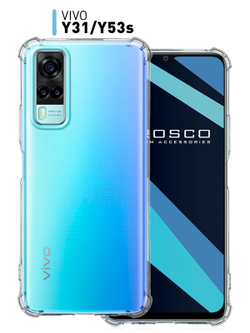 Чехол ROSCO для Vivo Y31;Vivo Y53s 4G;Vivo Y53s 5G оптом (арт. VV-Y31-HARD-TPU-TRANSPARENT)